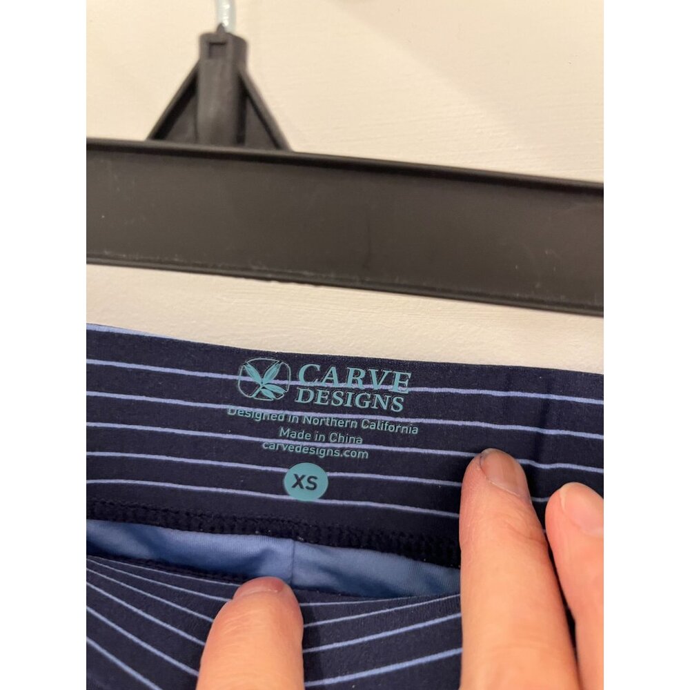 NWT Carve Designs Barbados Shorts Toad & Co Navy Bayside Sz XS Striped - Picture 5 of 5